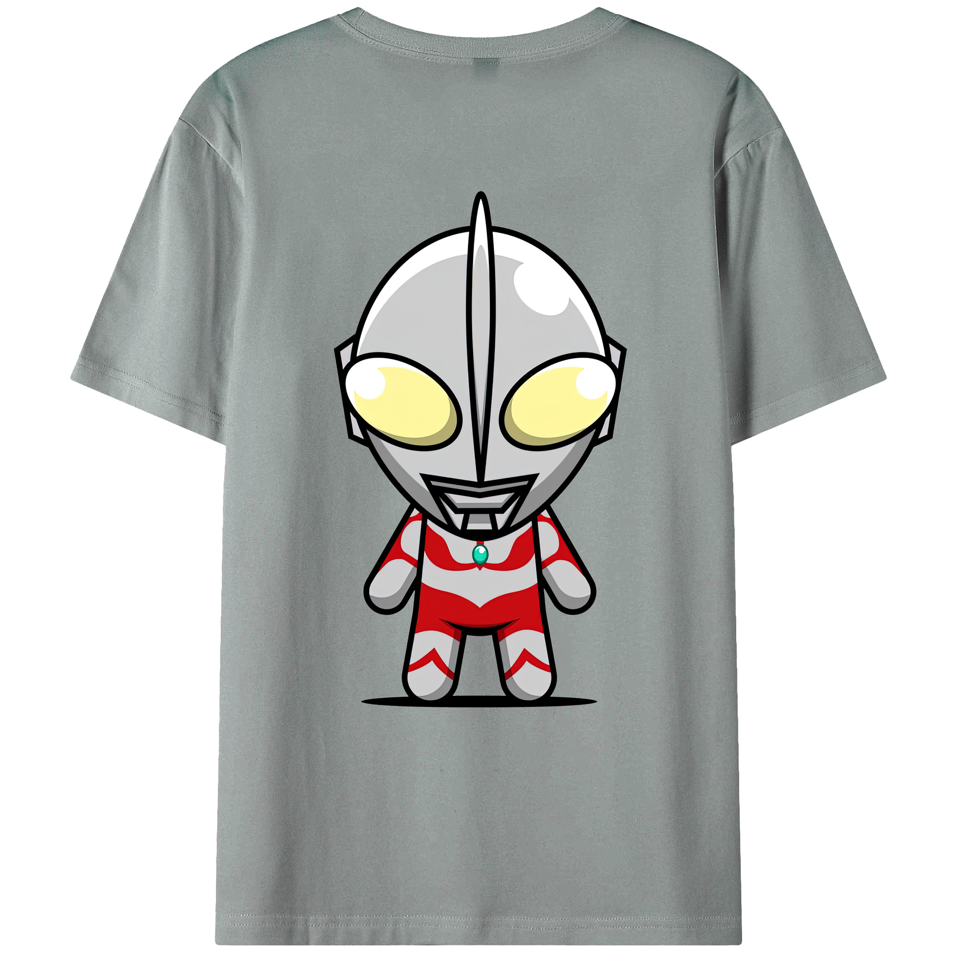 （画像用） ウルトラマン Ultraman 綿100％ メンズ半袖Tシャツ（バックプリント） 通気性